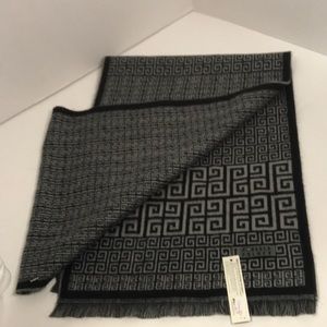 Vintage Greek Key patterned Arnold Palmer scarf NWT